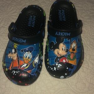 Mickey Mouse Kids Clogs - Black and Blue